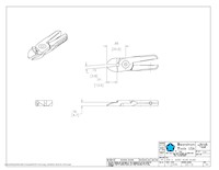 Drawing for Size 5 Short 0 Degree Inline Nipper Blade