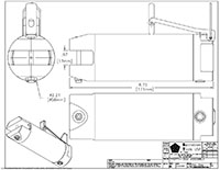 Drawing for  Size 30 Manual Heavy Duty Nipper Cylinder