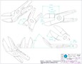 Size 20, Reverse 45 Degree Angle Nipper Blade - 2